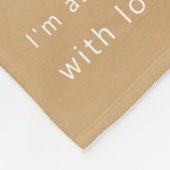 Modern Mummy Photo Strip Collage Fleece Peach フリースブランケット (角)