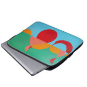 Modern Music Art Treble Clef Laptop Sleeve ラップトップスリーブ (正面下部)