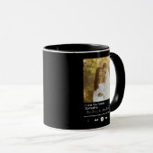 Modern Music Player Frame  Add Title, Name Photo マグカップ (正面右)