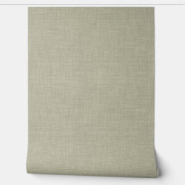 Modern Muted Olive Home Office Linen Look Texture 壁紙