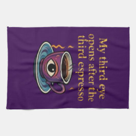 Modern Mystic Coffee Art My third eye collection キッチンタオル