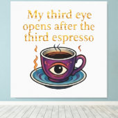 Modern Mystic Coffee Art My third eye collection キャンバスプリント (インサイチュ (ウッドフロア))
