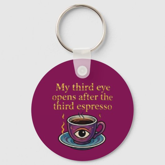 Modern Mystic Coffee Art My third eye collection キーホルダー (正面)