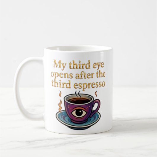 Modern Mystic Coffee Art My third eye collection コーヒーマグカップ (左)