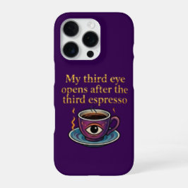 Modern Mystic Coffee Art My third eye collection iPhone 16 Proケース