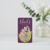 Modern Nail Art Studio Stylish Manicurist Artist 名刺 (スタンド正面)