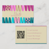 Modern Nail Artist 名刺 (正面/裏面)