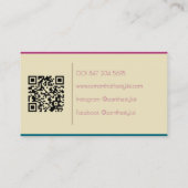 Modern Nail Artist 名刺 (裏面)