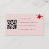 Modern Nail Salon Artist 名刺 (裏面)