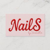 Modern Nail Salon Artist 名刺 (正面)