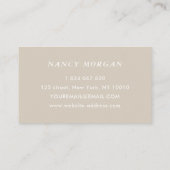 Modern Nail Salon Typography Script  名刺 (裏面)
