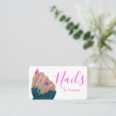 Modern Nail Technician Branding Nail Artist Chic 名刺 (スタンド正面)
