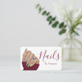 Modern Nail Technician Personal Branding Chic 名刺 (スタンド正面)