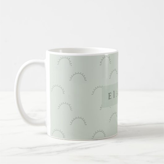 Modern Name Mug  コーヒーマグカップ (左)