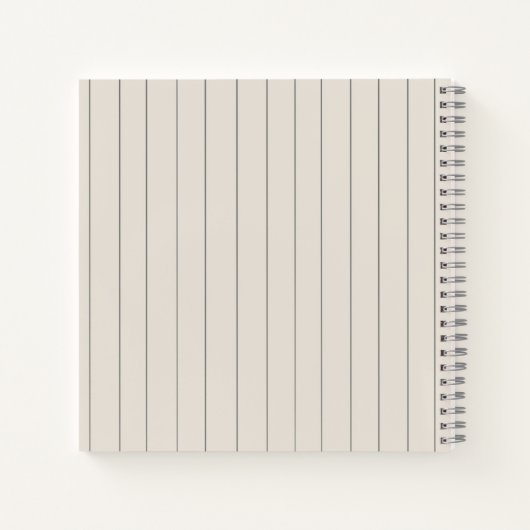 Modern Name Notebook  ノートブック (裏面)