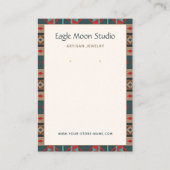 Modern Native Tribal Earring Jewelry Display Card 名刺 (正面)