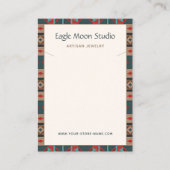 Modern Native Tribal Necklace Jewelry Display Card 名刺 (正面)