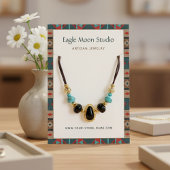 Modern Native Tribal Necklace Jewelry Display Card 名刺