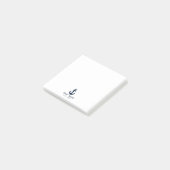 Modern Nautical Anchor Boat Name Custom ポストイット (アングル)