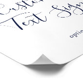 Modern Nautical Cards & Gifts Custom Text Sign ポスター (角)