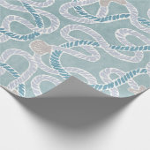 Modern Nautical Gift Wrap - Beachy Treasures ラッピングペーパー (角)