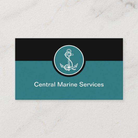 Modern Nautical Marine Services Business Cards 名刺 (正面)