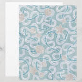 Modern Nautical Scrapbook Paper (正面/裏面)