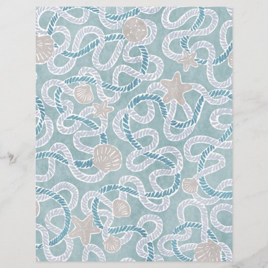 Modern Nautical Scrapbook Paper (正面)