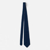 Modern Navy Blue Geometric Necktie ネクタイ (裏面)