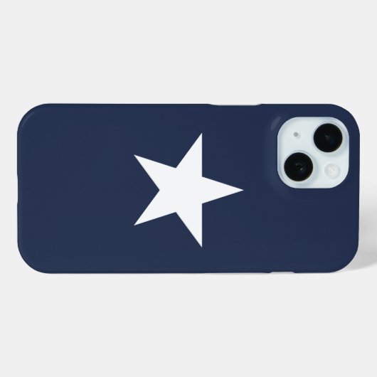 Modern Navy Blue Star Mark Case-Mate iPhoneケース (裏面 (横))