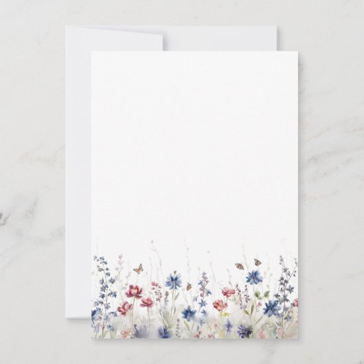 Modern Navy Blue Wedding QR Code Details ノートカード (裏面)