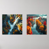 Modern Navy & Gold Abstract Mountain Peak – Luxury (正面)