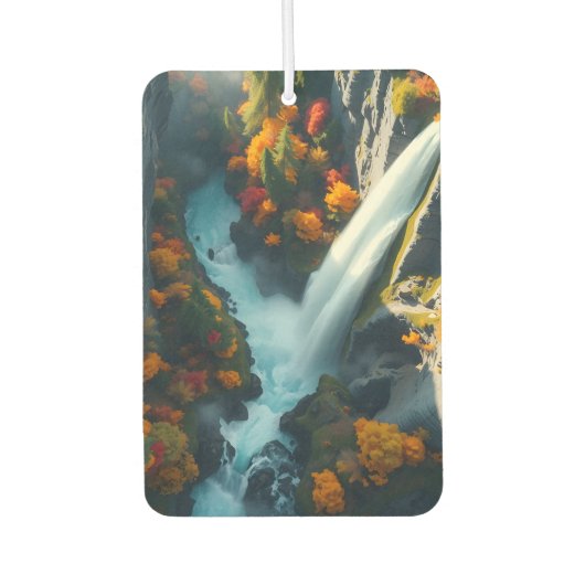 Modern Navy & Gold Abstract Mountain Peak – Luxury カーエアーフレッシュナー (正面)