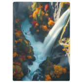 Modern Navy & Gold Abstract Mountain Peak – Luxury クリップボード (裏面)