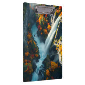 Modern Navy & Gold Abstract Mountain Peak – Luxury クリップボード (右)