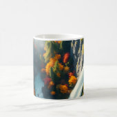 Modern Navy & Gold Abstract Mountain Peak – Luxury コーヒーマグカップ (中央)