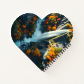 Modern Navy & Gold Abstract Mountain Peak – Luxury ノートブック (裏面)