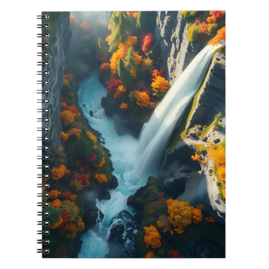 Modern Navy & Gold Abstract Mountain Peak – Luxury ノートブック (正面)