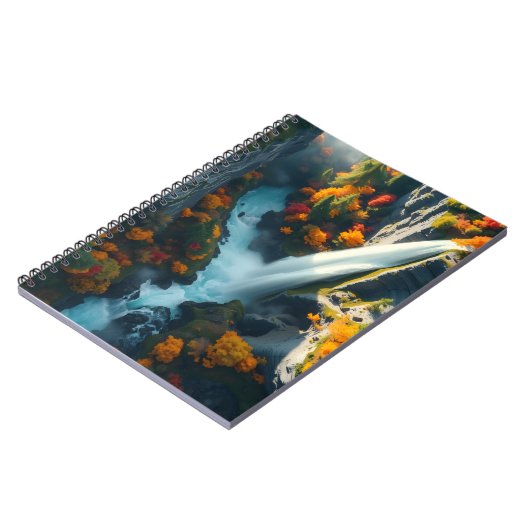 Modern Navy & Gold Abstract Mountain Peak – Luxury ノートブック (左側)