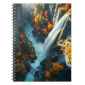 Modern Navy & Gold Abstract Mountain Peak – Luxury ノートブック (正面)