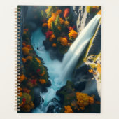 Modern Navy & Gold Abstract Mountain Peak – Luxury プランナー手帳 (正面)