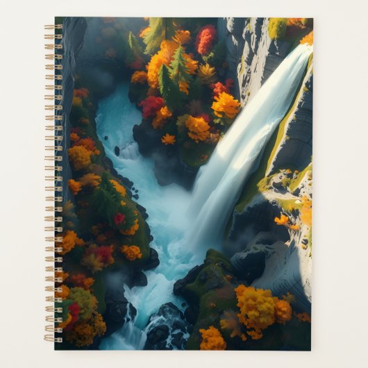 Modern Navy & Gold Abstract Mountain Peak – Luxury プランナー手帳 (正面)