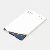 Modern Navy Gold Luxury Realtor estate Agent ポストイット (アングル)