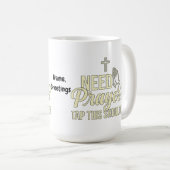 Modern Need Prayer? Tap This Shoulder Christian コーヒーマグカップ (正面右)