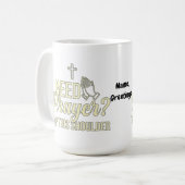 Modern Need Prayer? Tap This Shoulder Christian コーヒーマグカップ (正面左)