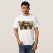 Modern Nefertiti Pharaoh Art – Men's Egyptian Gr Tシャツ (正面フル)
