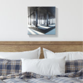 Modern Neo-Classical Architecture Art - 3D Perspec キャンバスプリント (インサイチュ (寝室))