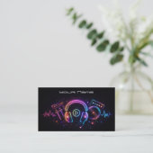 Modern Neon DJ  Business Card 名刺 (スタンド正面)