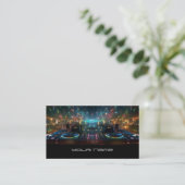 Modern neon DJ  Business Card 名刺 (スタンド正面)