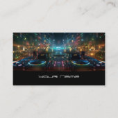 Modern neon DJ  Business Card 名刺 (正面)